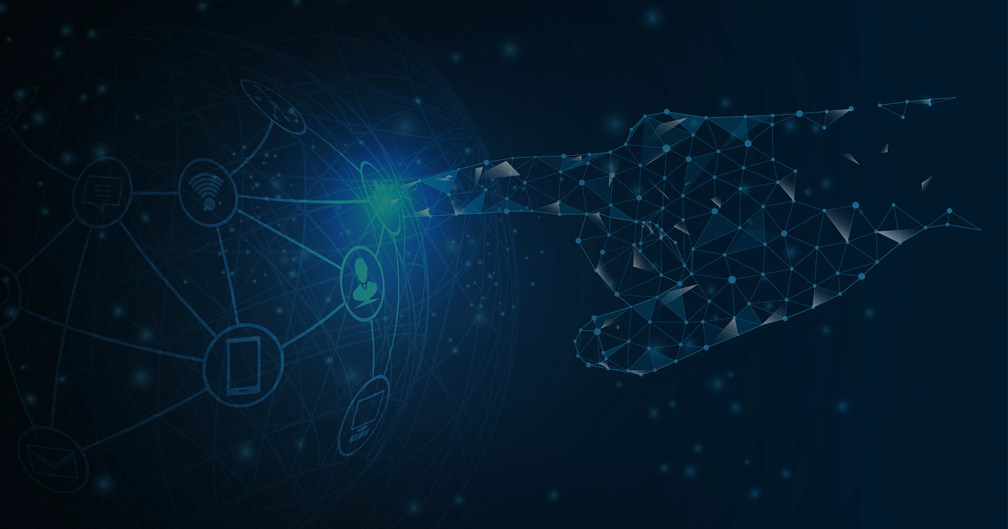 Hintergrundgrafik von Q-Hexaviun System Kontaktseite
